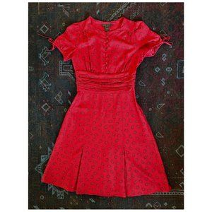 RARE Marc Jacobs Collection Midi Pinup Dress | Size 6 | Red Paisley